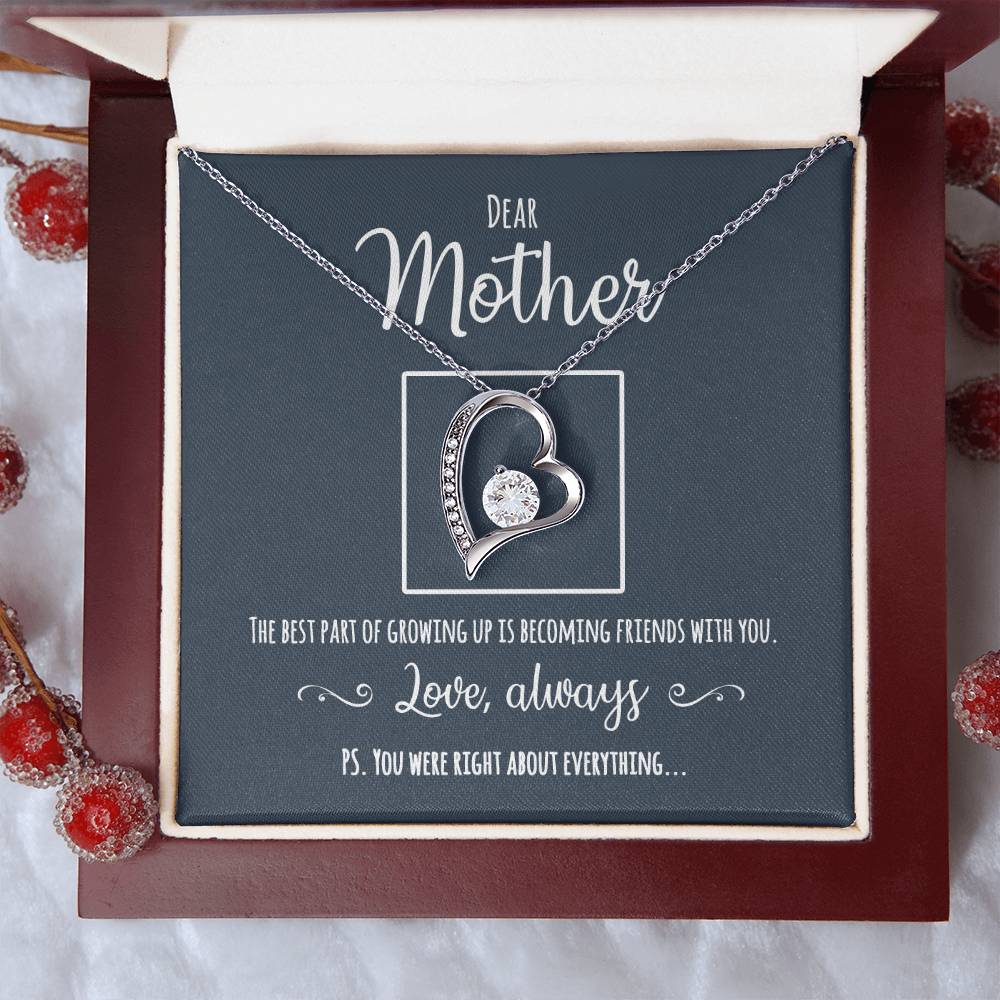A Great Gift For Mom You Were Right Mother Daughter Necklace Forever Love Necklace