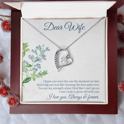 Dear Wife I Love You Always & Forever Forever Love Necklace