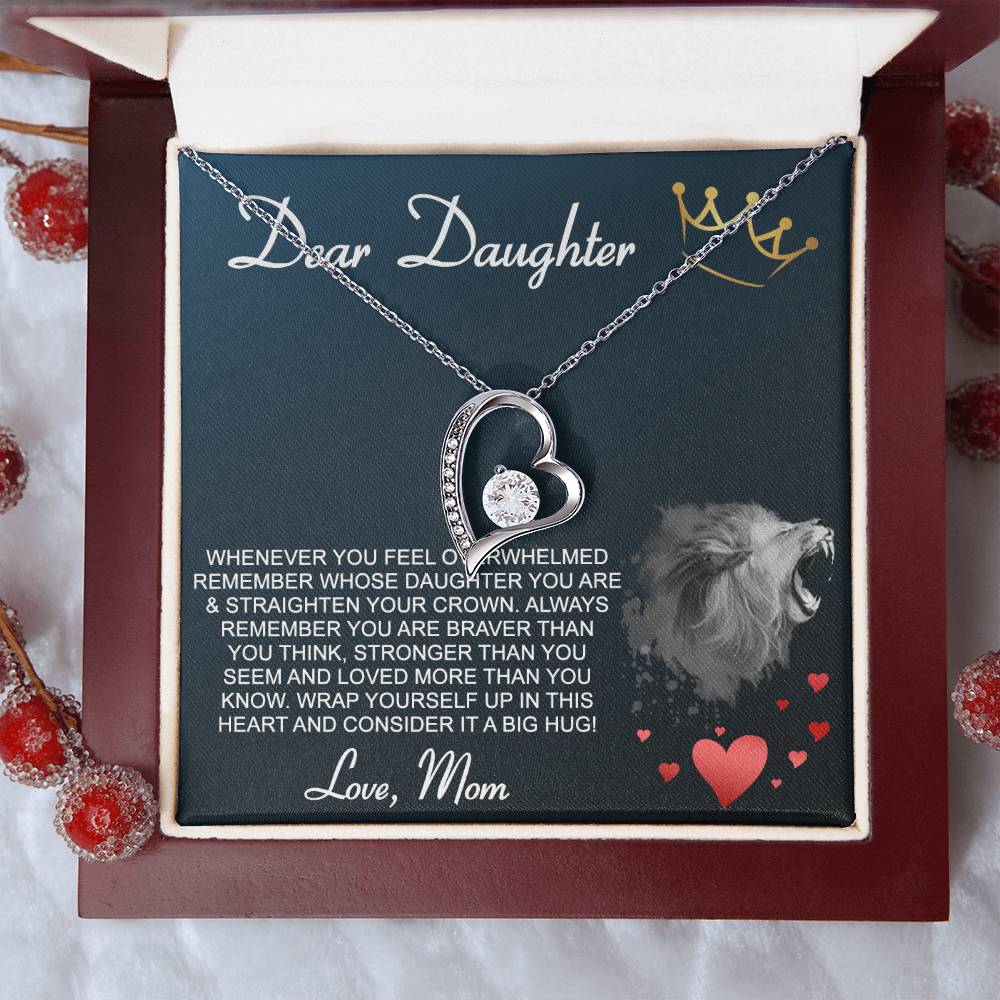 Dear Daughter Brave Lion Forever Love Necklace