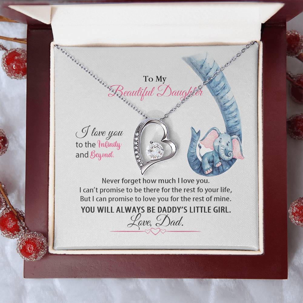 Dad To Daughter Forever Love Necklace
