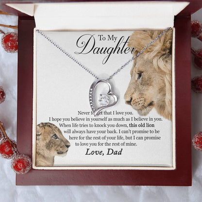 Father Daughter Necklace Father Daughter Jewelry Father To Daughter Birthday Gift Father And Daughter Gift Gifts To Daughter From Forever Love Necklace