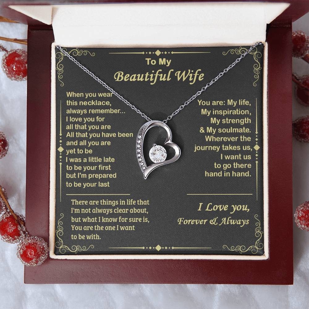 Almost Sold Out To My Beautiful Wife Forever Love Necklace