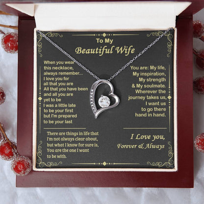 Almost Sold Out To My Beautiful Wife Forever Love Necklace