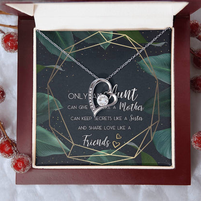 Aunt Necklace Gift Forever Love Necklace For Aunt Aunt Wedding Gift Aunt Of The Bride Customize Necklace For Aunt Aunt Of The Forever Love Necklace