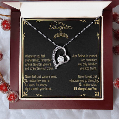 A Gift For Daughter Believe In Yourself Forever Love Necklace