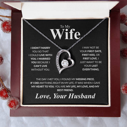 To My Wife Forever Love Necklace
