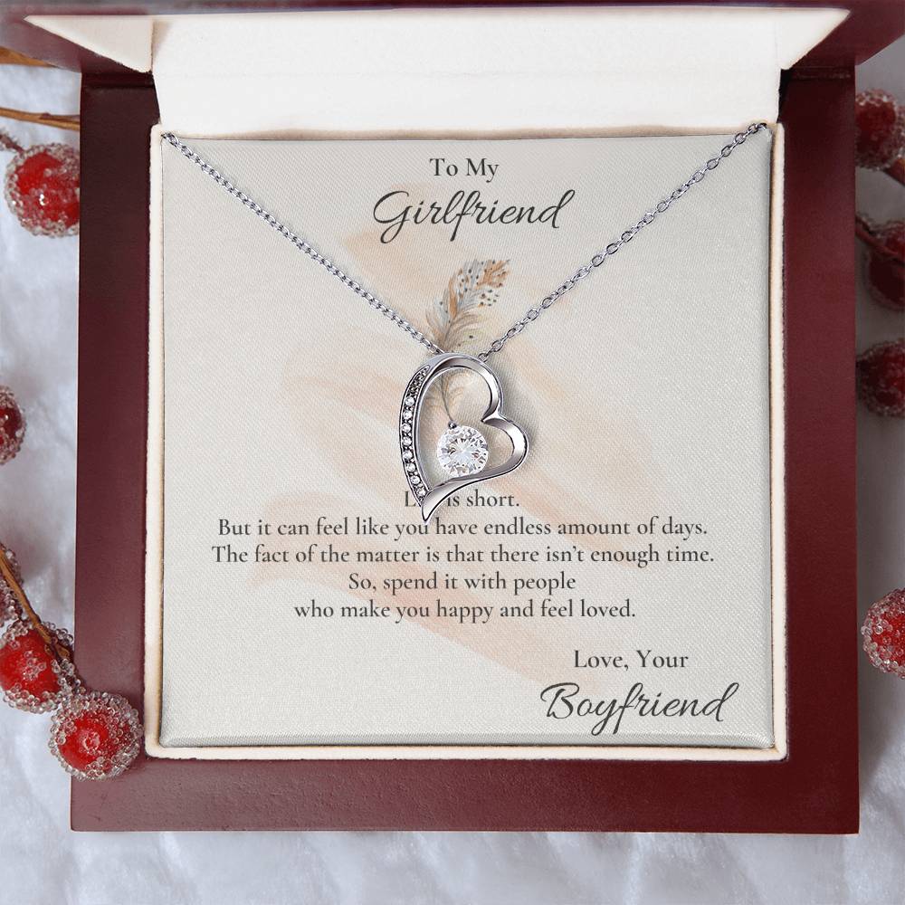 Gift For Girlfriend 1 Forever Love Necklace