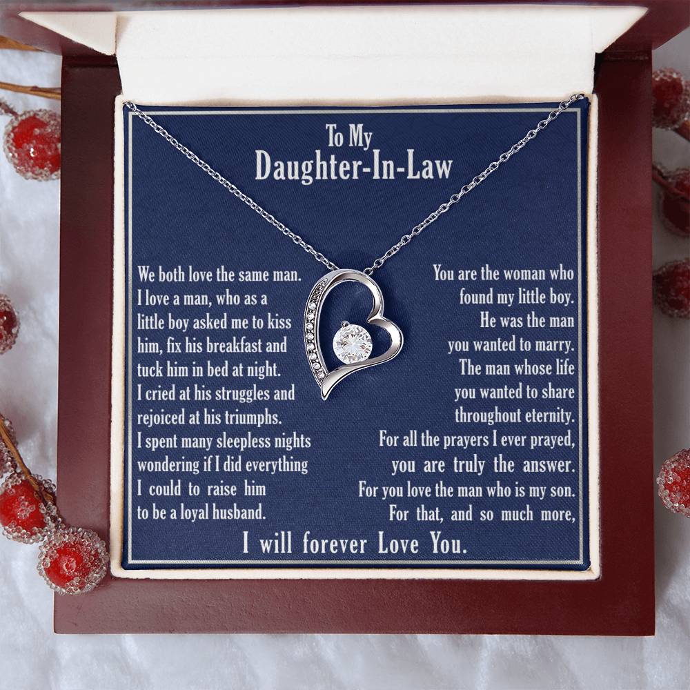 A Gift For Daughter In Law Forever Love Necklace - You Are Truly The Answer Forever Love Necklace