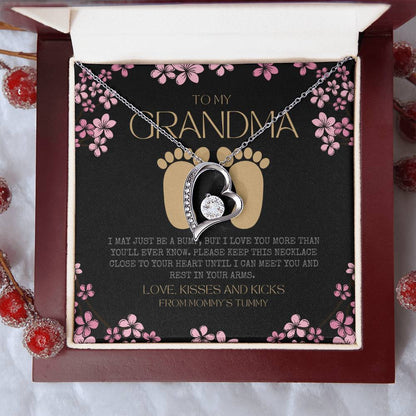 First Time Grandma Gifts Mothers Day Gift New Grandma Necklace I May Just Be A Bump But I Love You More Than You Ever Know Forever Love Necklace