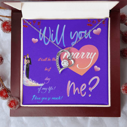 Wedding Gifts Jewellery  Marry Me Forever Love Necklace Forever Love Necklace