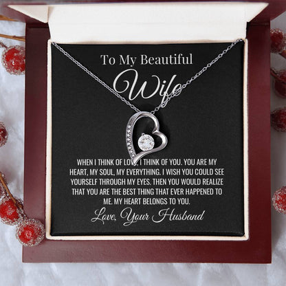 Wife Forever Love Valentine's Necklace Forever Love Necklace