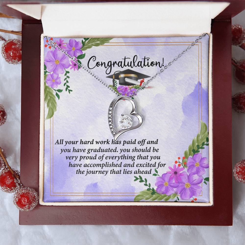 Congratulations I Am So Proud Of You Birthstone Necklace Graduation Gift Necklace Graduation Forever Love Necklace