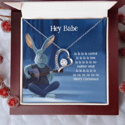 Funny Christmas Gift For Wife Girlfriend Forever Love Necklace