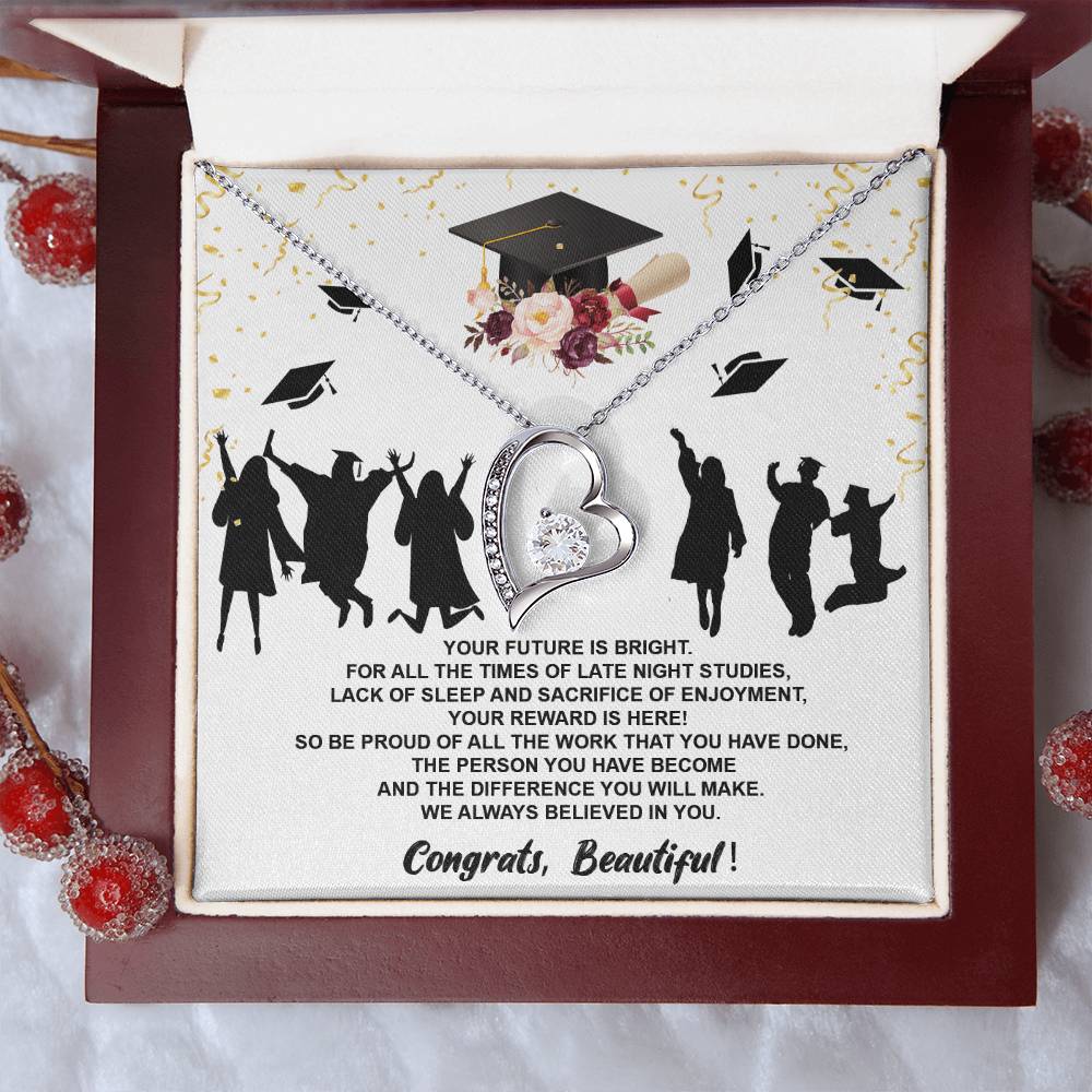 Class Of 2022 Graduation Necklace For Her Dad To Daughter Necklace Jewelry Gift Love Dad To Daughter Necklace Dad Anniversary Gift Forever Love Necklace