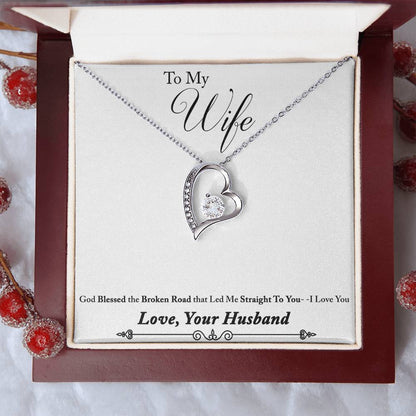 To Wife From Husband 2 1 Forever Love Necklace