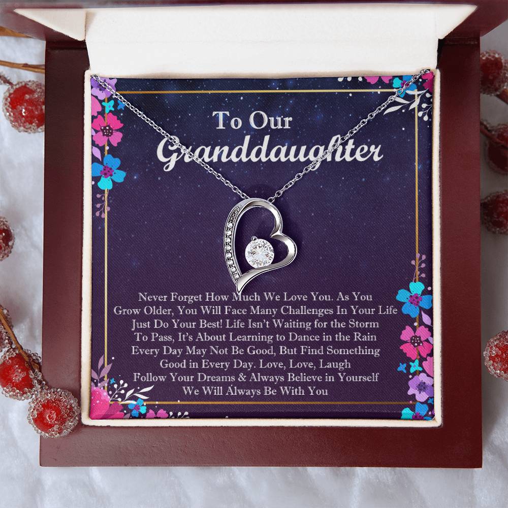 To Our Granddaughter Forever Love Forever Love Necklace