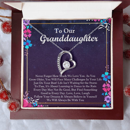 To Our Granddaughter Forever Love Forever Love Necklace