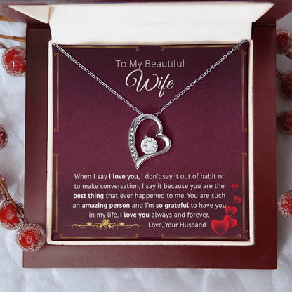 You Are The Best Thing That Ever Happened To Me - Forever Love Necklace Forever Love Necklace