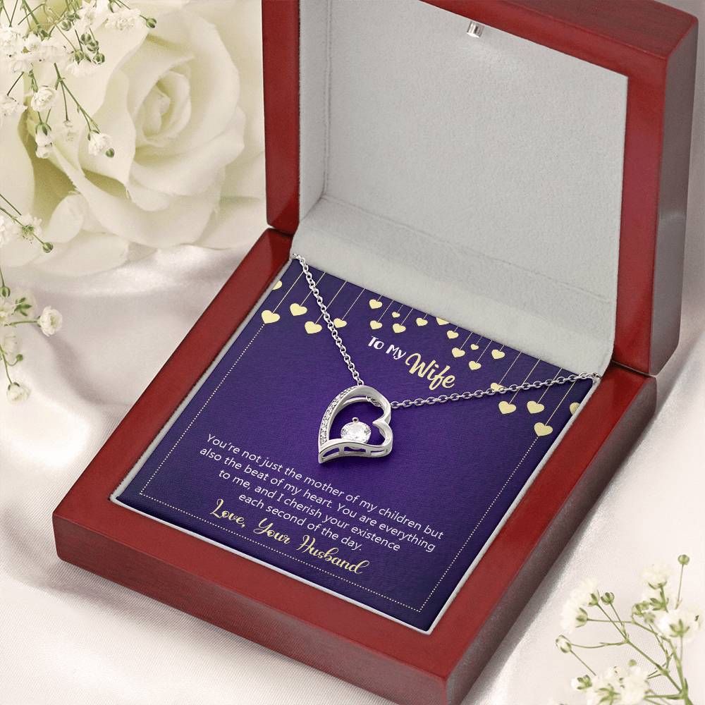 To My Wife Happy Anniversary You're Not Just The Mother Of My Children Necklace 1 Forever Love Necklace