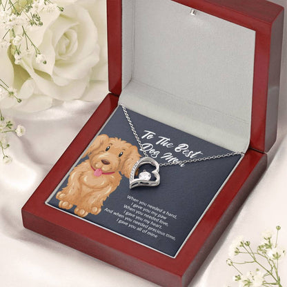 To The Best Dog Mom 1 Forever Love Necklace