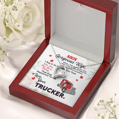 To My Wife From Your Trucker Forever Love Necklace