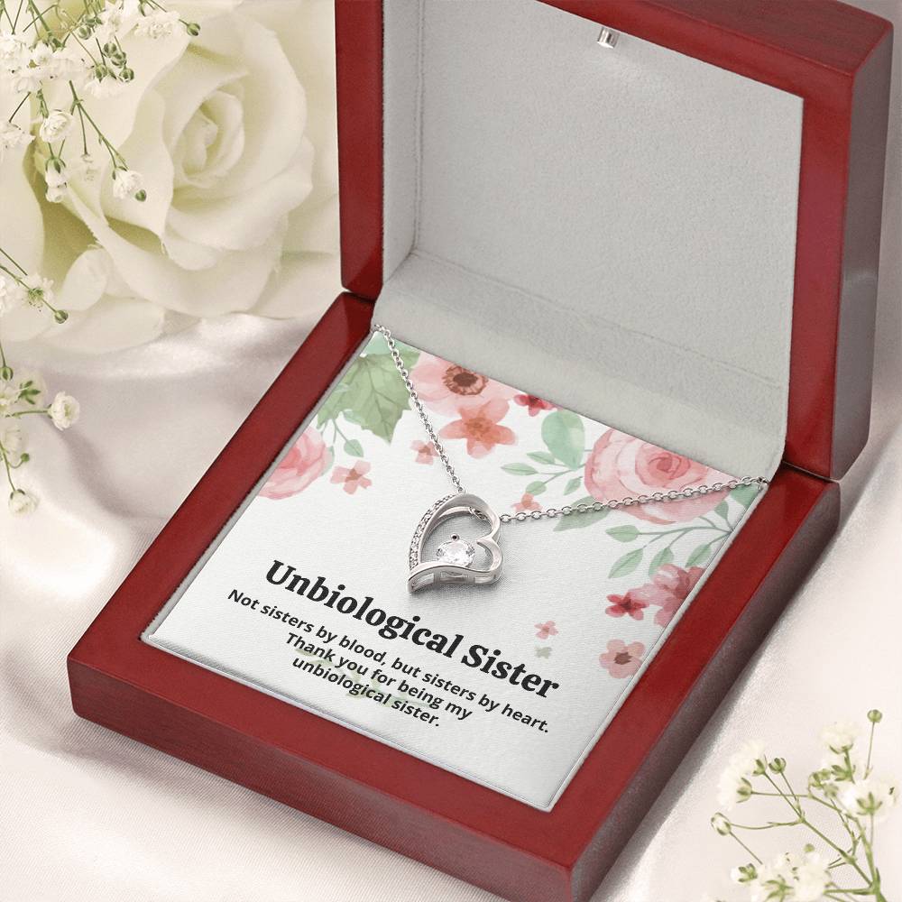 Unbiological Sister Necklace Forever Love Necklace