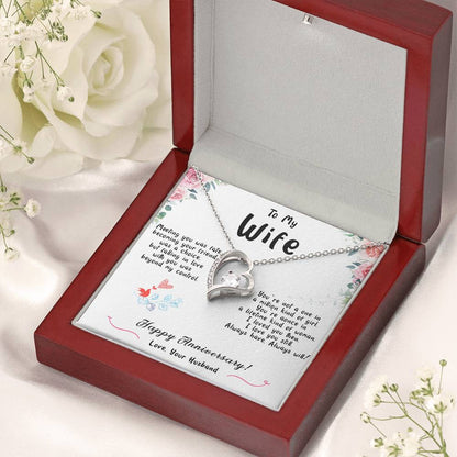 To My Wife Happy Anniversary 1 Forever Love Necklace