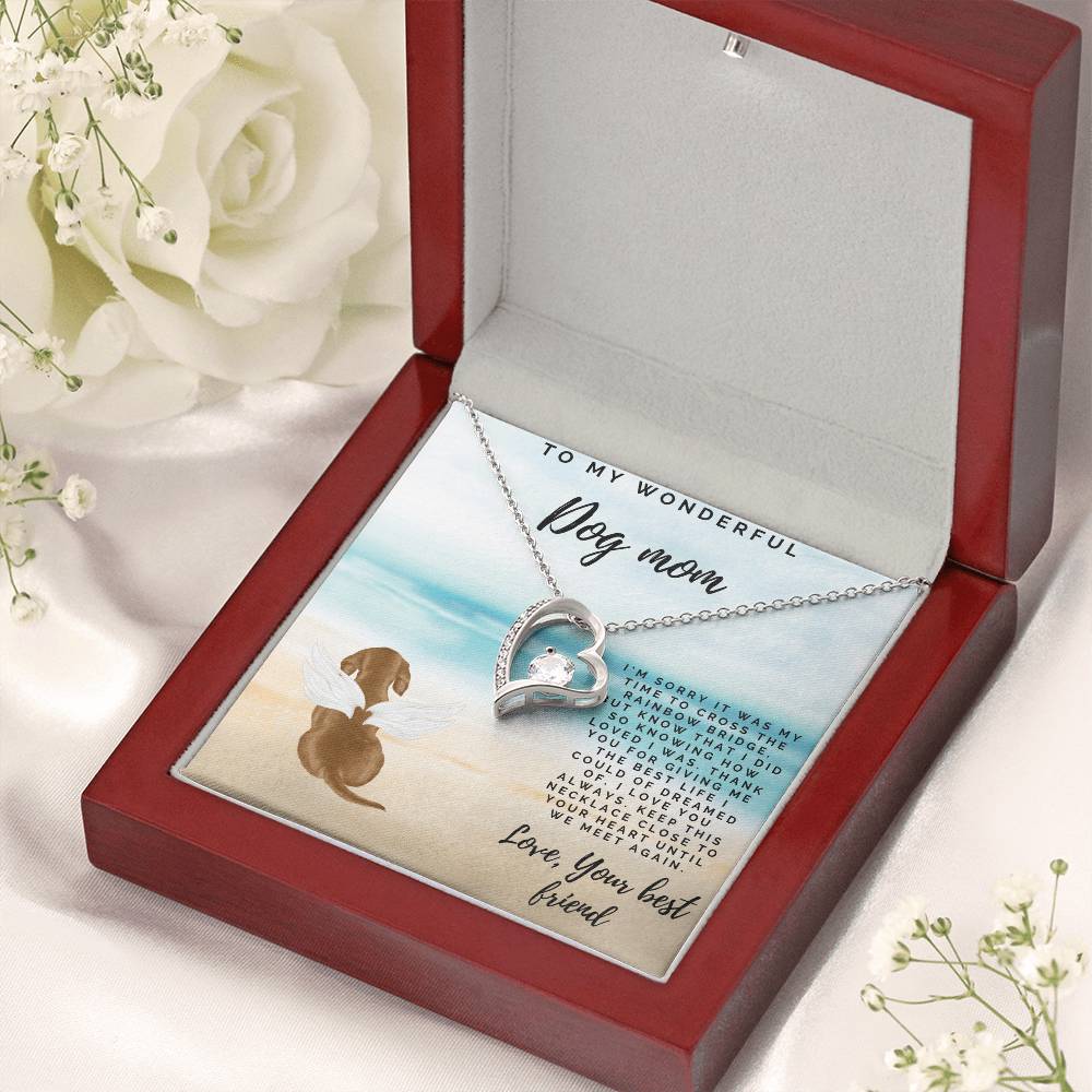 Deceased Dog Gift Custom Dog Necklace Dog Memory Dog Remembrance Gift Pet Loss Necklace Bereavement Gift Dog Forever Love Necklace