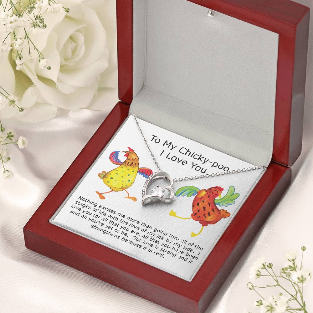 Chicky-Poo Dancing Queen I Love You Necklace Gift For Wife Soulmate Forever Love Necklace