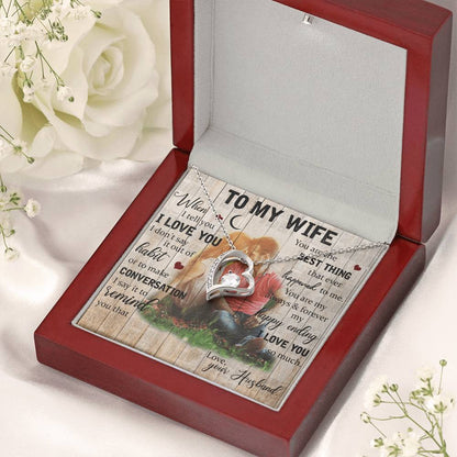 To My Wife Love Necklace Forever Love Necklace