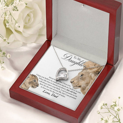 Father Daughter Necklace Father Daughter Jewelry Father To Daughter Birthday Gift Father And Daughter Gift Gifts To Daughter From Forever Love Necklace