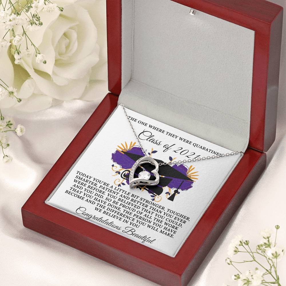 Class Of 2021 Quarantine Edition Forever Love Necklace