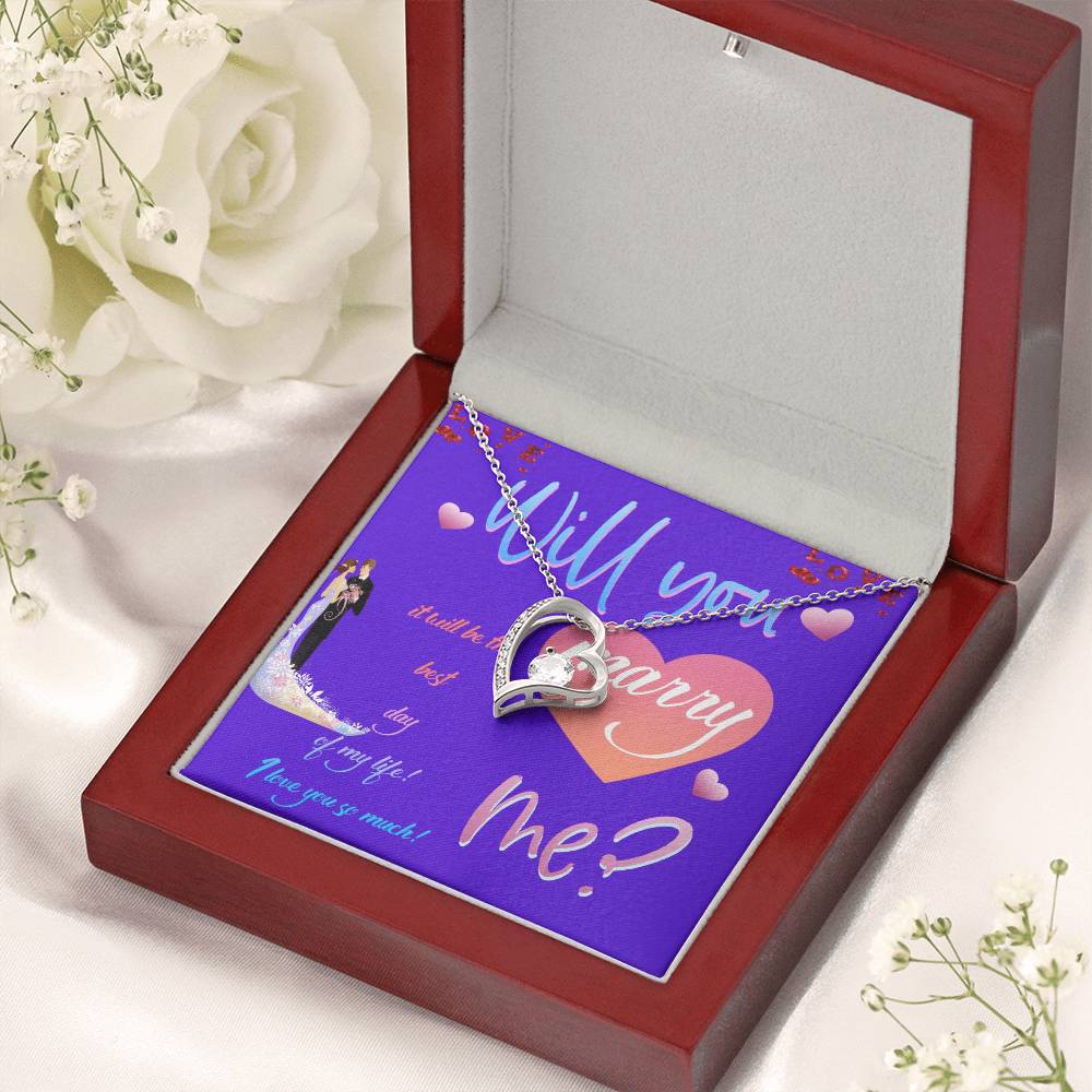 Wedding Gifts Jewellery  Marry Me Forever Love Necklace Forever Love Necklace