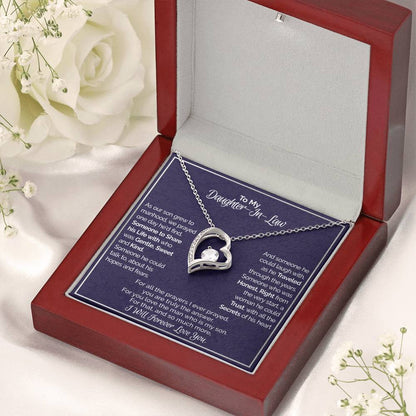 A Gift For Daughter In Law You Are Truly The Answer Forever Love Necklace