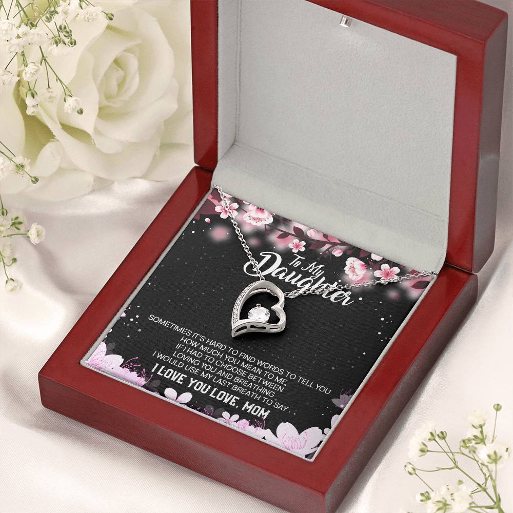 Daughter Gift From Mom To Daughter Bracelet For Daughter Gift For Daughter From Mom Daughter Gift From Dad To Daughter Birthday Forever Love Necklace
