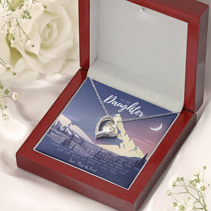 Daughter Mother's Day Gift To My Daughter Necklace From Mom Dad Grown Up Daughter Gift From Mom Gift For Daughter From Dad Mom Daughters Birthday Gift Forever Love Necklace