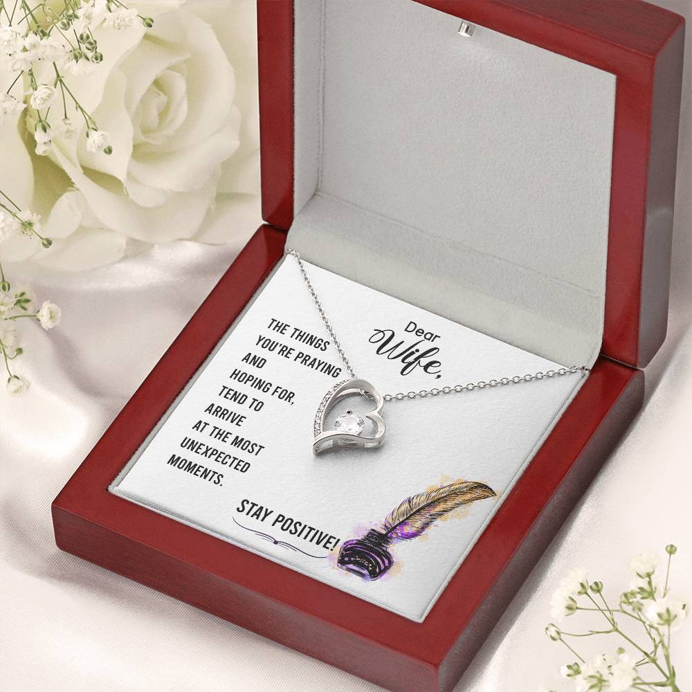 Dear Wife The Things You're Praying And Hoping For Forever Love Necklace