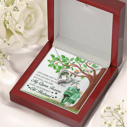 To My Wife Gift From Grumpy Old Husband To Wife From Husband Gift Wedding Day Gift For Bride From Groom Anniversary Forever Love Necklace