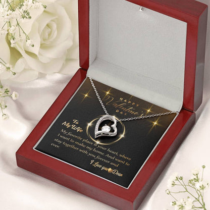 To My Wife I Love You Forever Love Necklace. 1 Forever Love Necklace