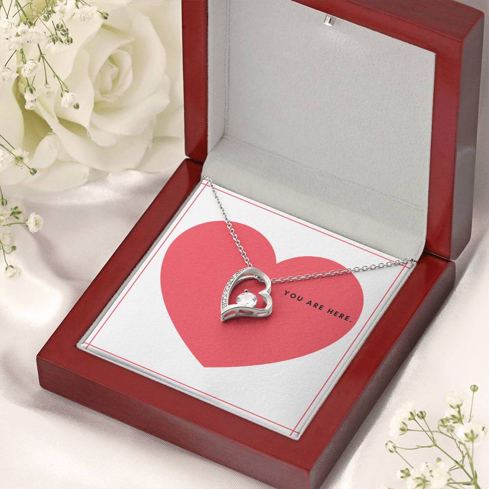 To My Wife You're In My Heart - Forever Love Necklace Forever Love Necklace