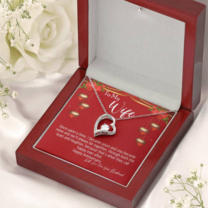 To My Wife We'll Always Be Together Forever Necklace 1 Forever Love Necklace