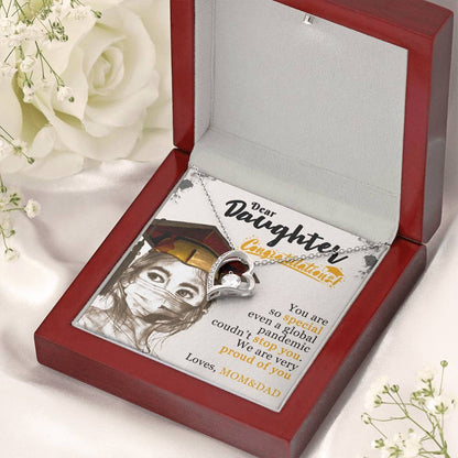 Dear Daughter! Loves Mom&dad Forever Love Necklace