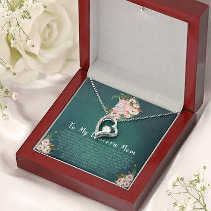 Customize Gift To My Mom Necklace Birthday Valentines Gift To My Mother Mom Necklace To My Mom Necklace To My Mom Mom Birthday Card Forever Love Necklace