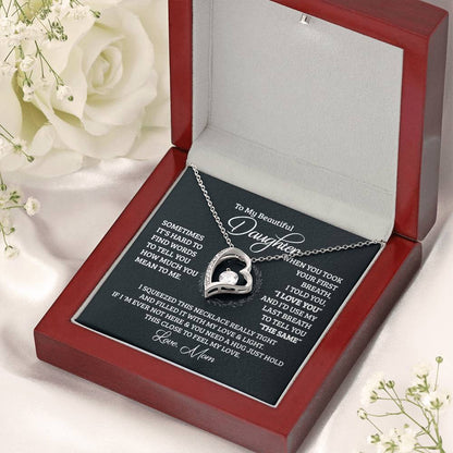 Gift For Daughter From Mom Someday When Pages Of My Life Ends Daughter Forever Love Necklace