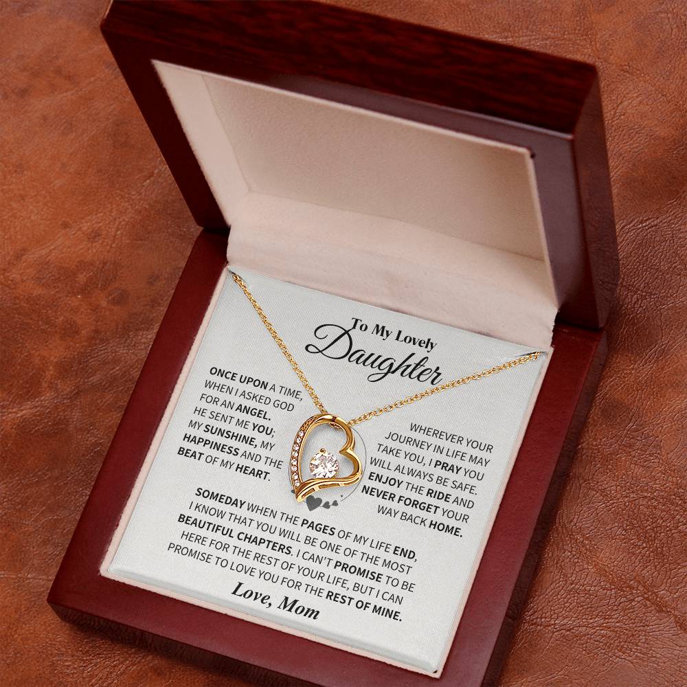 Daughter Gift- From Mom Forever Love Necklace