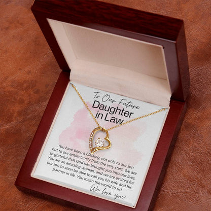 To Our Future Aughter In Law Forever Love Necklace