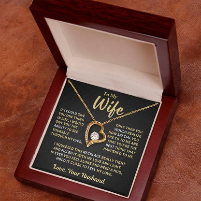Wife Gift, Love And Light Forever Love Necklace Forever Love Necklace
