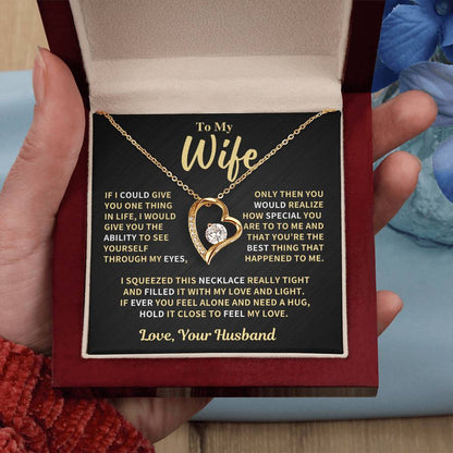 Wife Gift, Love And Light Forever Love Necklace Forever Love Necklace