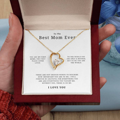 Best Mom Ever Necklace Forever Love Necklace