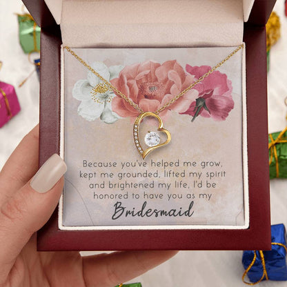 Unique Bridesmaid Jewelry-Bridesmaid Accessories Jewelry Forever Love Necklace
